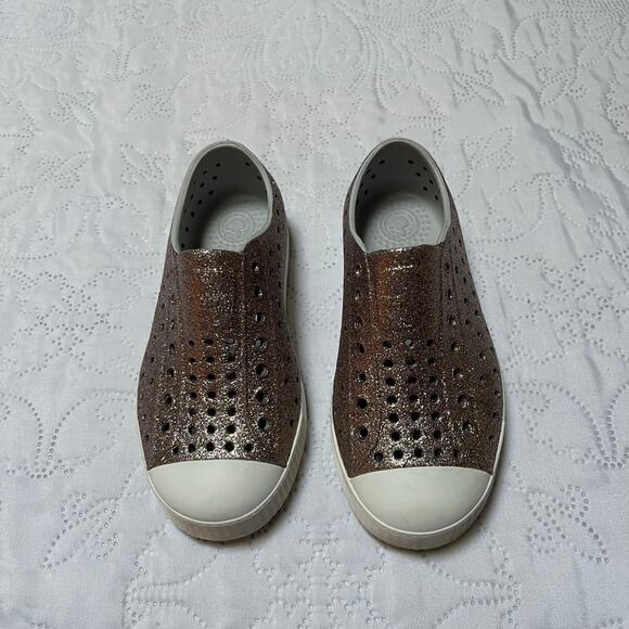 Native Jefferson Bling Glitter Sneakers Size 11 - Picture 6 of 9